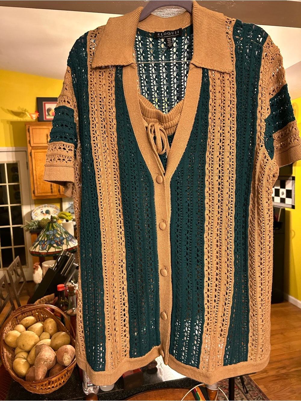 Eloquii Crochet Knit Short Set NWOTs